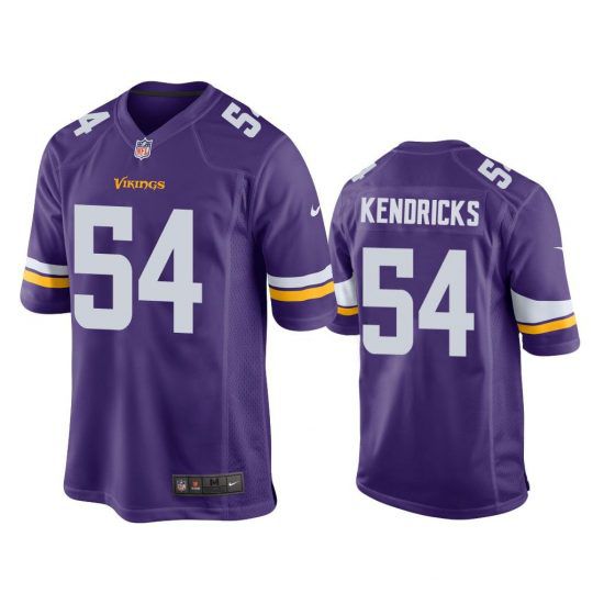 Men Minnesota Vikings #54 Eric Kendricks Nike Purple Game Retired Player NFL Jersey